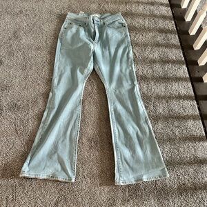 Levi's Blue Flare Wide Leg Jeans